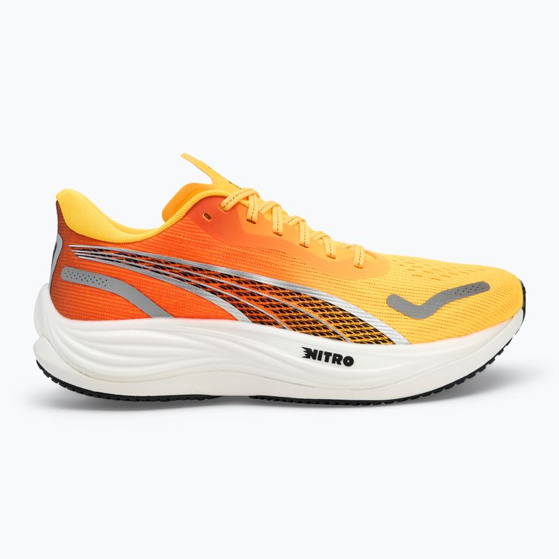 Încălțăminte de alergare pentru bărbați PUMA Velocity Nitro 3 Fade sun stream/sunset glow/white 2