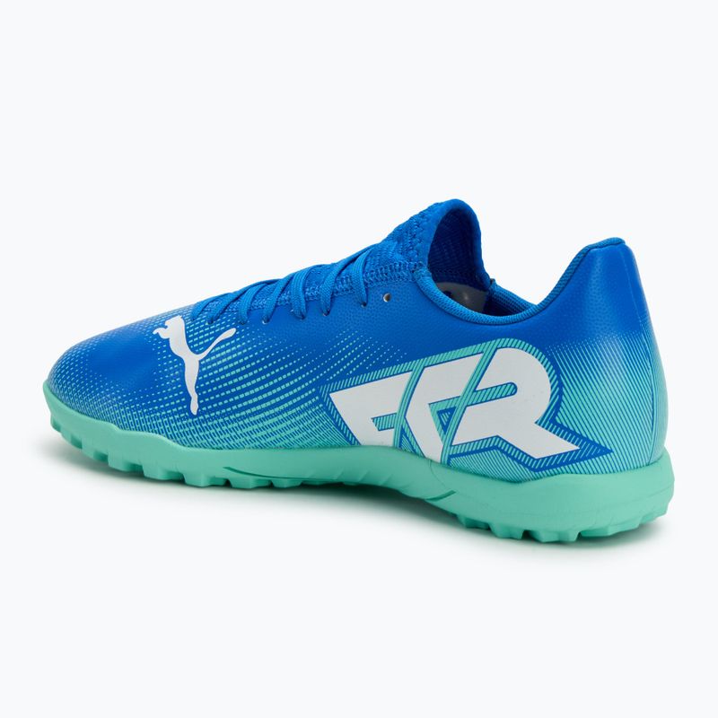 Încălțăminte de fotbal PUMA Future 7 Play TT hyperlink blue/mint/puma white 3