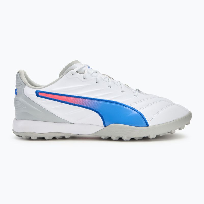 Încălțăminte de fotbal PUMA King Pro TT puma white/bluemazing/flat light grey/sunset glow 2