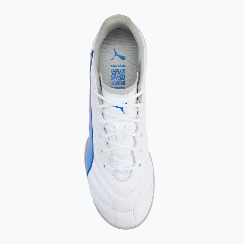 Încălțăminte de fotbal PUMA King Pro TT puma white/bluemazing/flat light grey/sunset glow 5