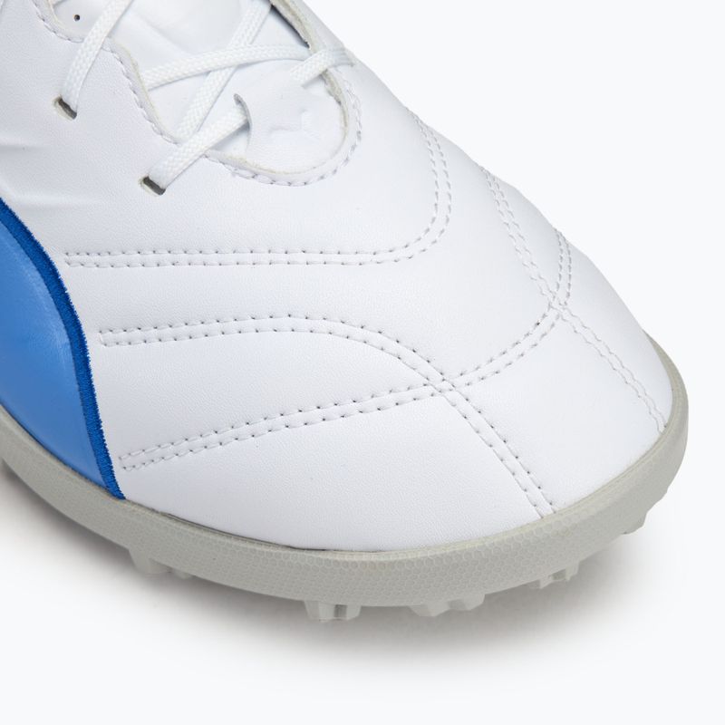 Încălțăminte de fotbal PUMA King Pro TT puma white/bluemazing/flat light grey/sunset glow 7