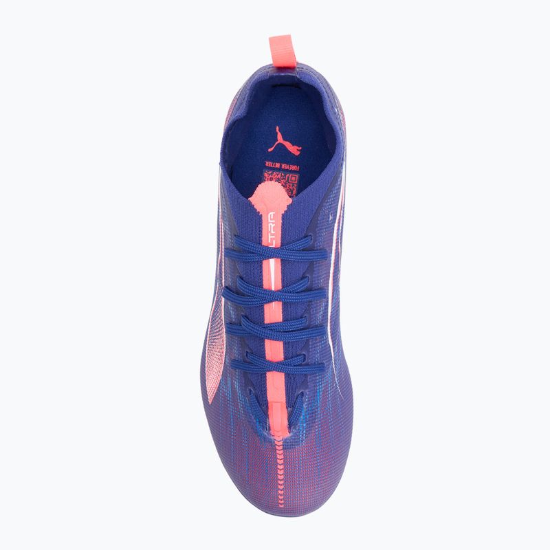 Ghete de fotbal pentru copii PUMA Ultra 5 Pro FG/AG Jr lapis lazuli/puma white/sunset glow 5