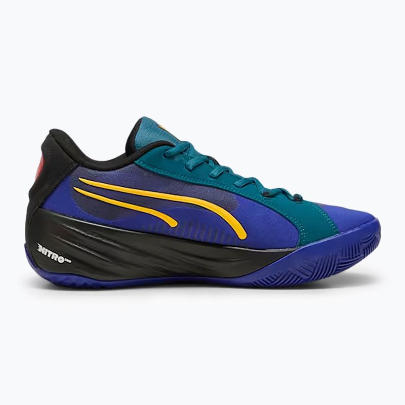 Încălțăminte de bachet pentru bărbați PUMA All-Pro Nitro Crowd Craze lapis lazuli/cold green/puma black 2