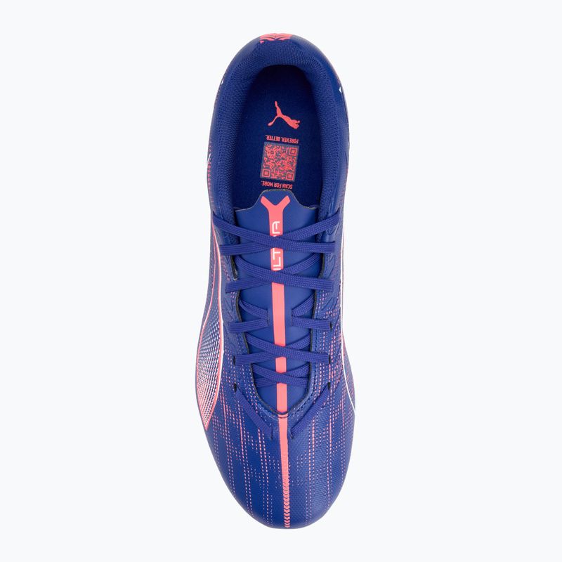 PUMA Ultra 5 Play MxSG lapis lazuli/puma alb/sunset glow ghete de fotbal 5