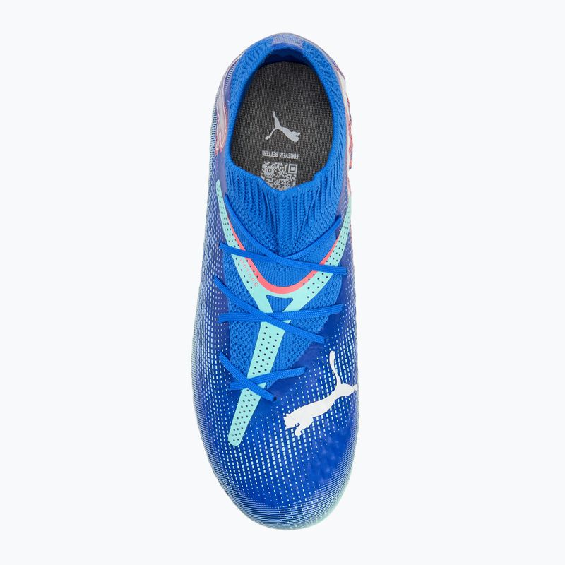 Încălțăminte de fotbal pentru copii  PUMA Future 7 Pro FG/AG Jr bluemazing/puma white/electric peppermint 5