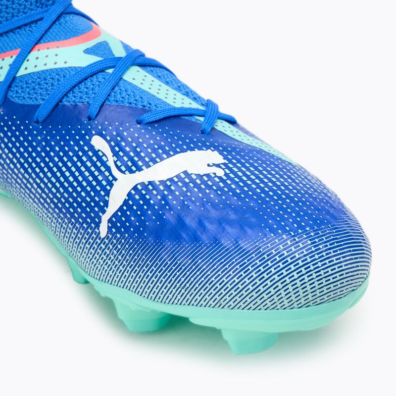 Încălțăminte de fotbal pentru copii  PUMA Future 7 Pro FG/AG Jr bluemazing/puma white/electric peppermint 7