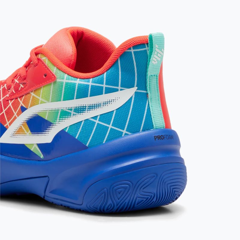 Încălțăminte de baschet pentru bărbați PUMA Genetics Marcus Smart royal sapphire/red blast 9