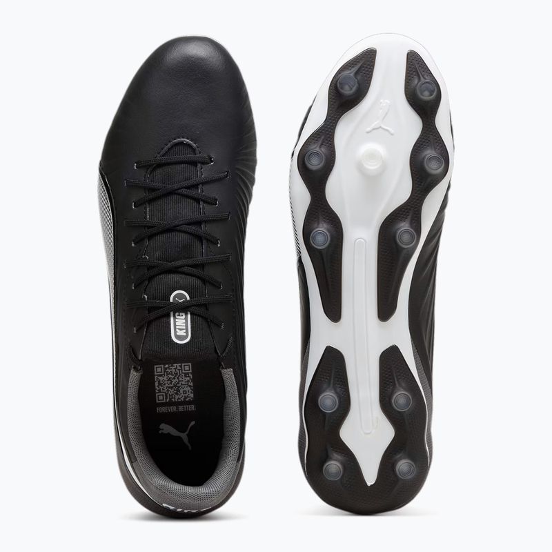 Încălțăminte de fotbal PUMA King Match FG/AG puma black/puma white/cool dark grey 11