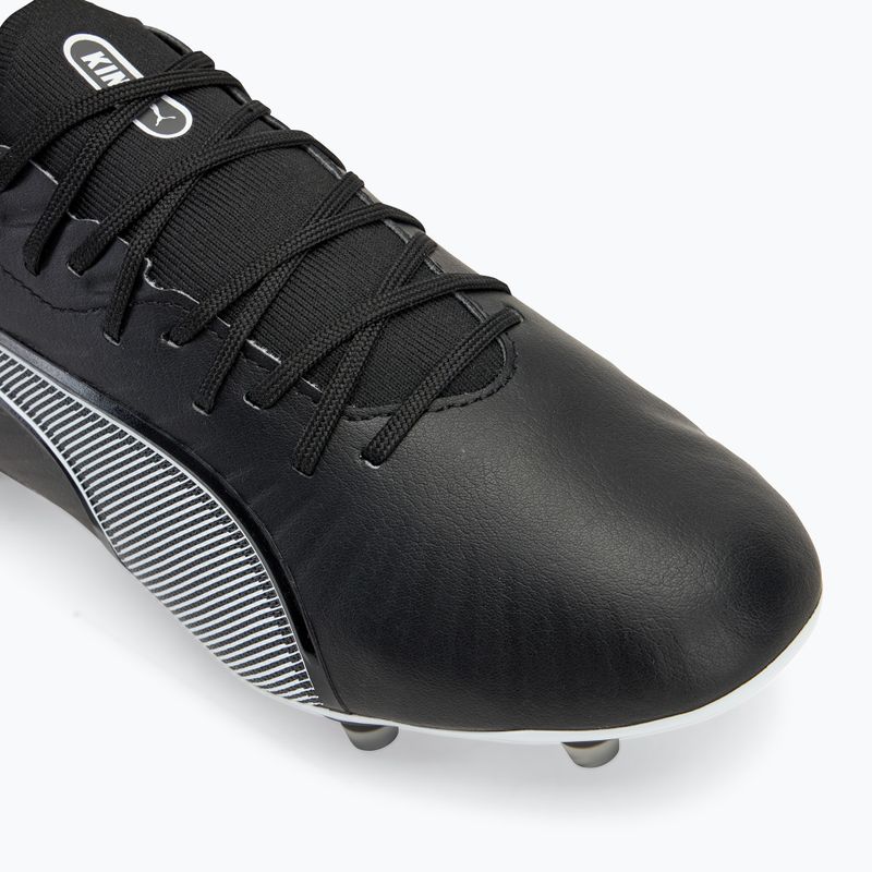 Încălțăminte de fotbal PUMA King Match FG/AG puma black/puma white/cool dark grey 7