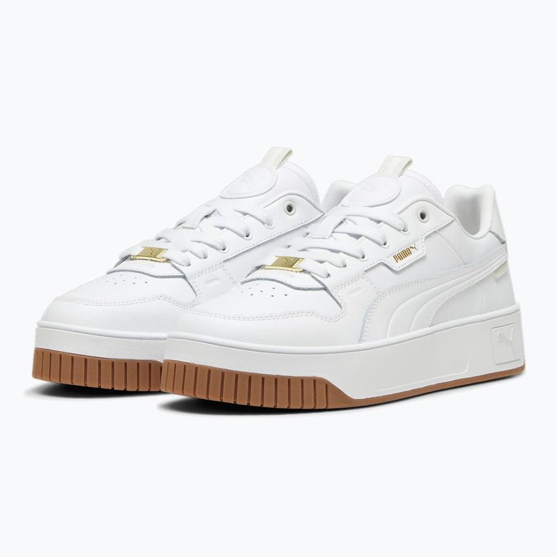 Încălțăminte pentru femei PUMA Carina Street Lux puma white/puma white/puma gold 9