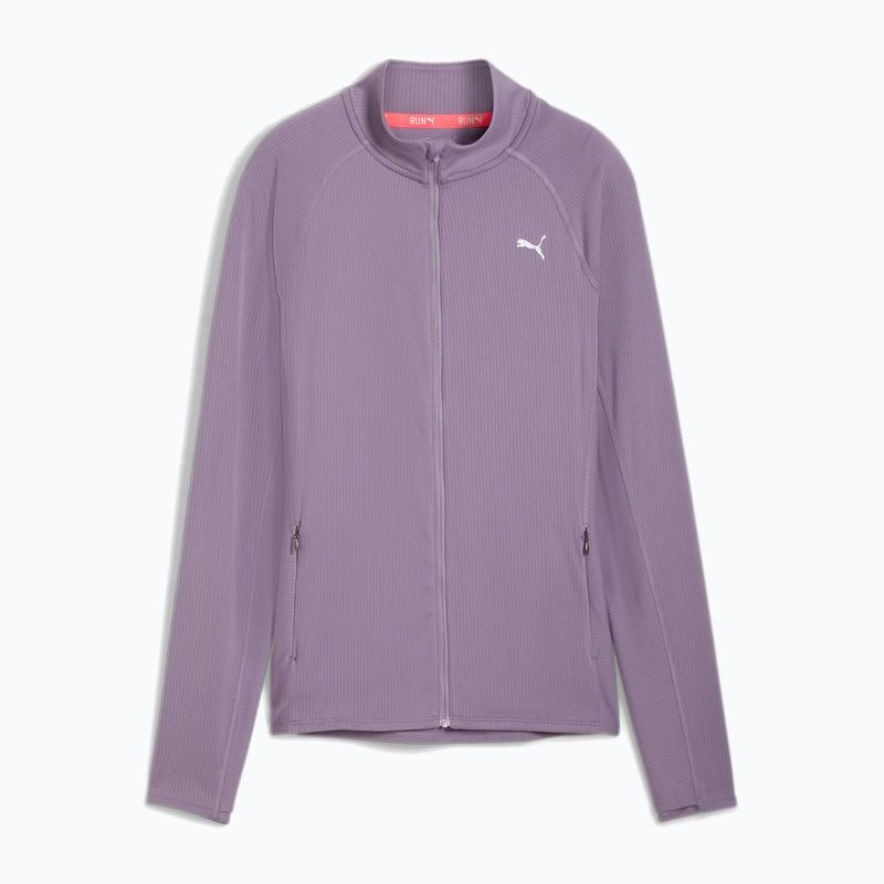 Bluză de alergare pentru femei PUMA Run For Her Ribbed Full Zip pale plum