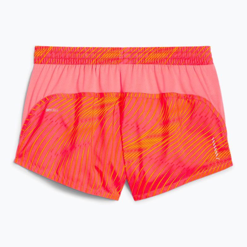 Pantaloni scurți de alergare pentru femei  PUMA Run Favorite AOP Velocity 3" sunset glow/ sun stream 2