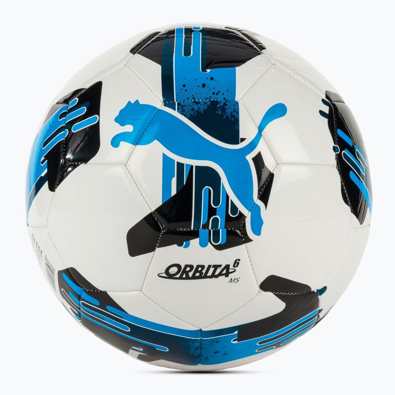 Minge de fotbal PUMA Orbita 6 MS puma white/ignite blue mărimea 4