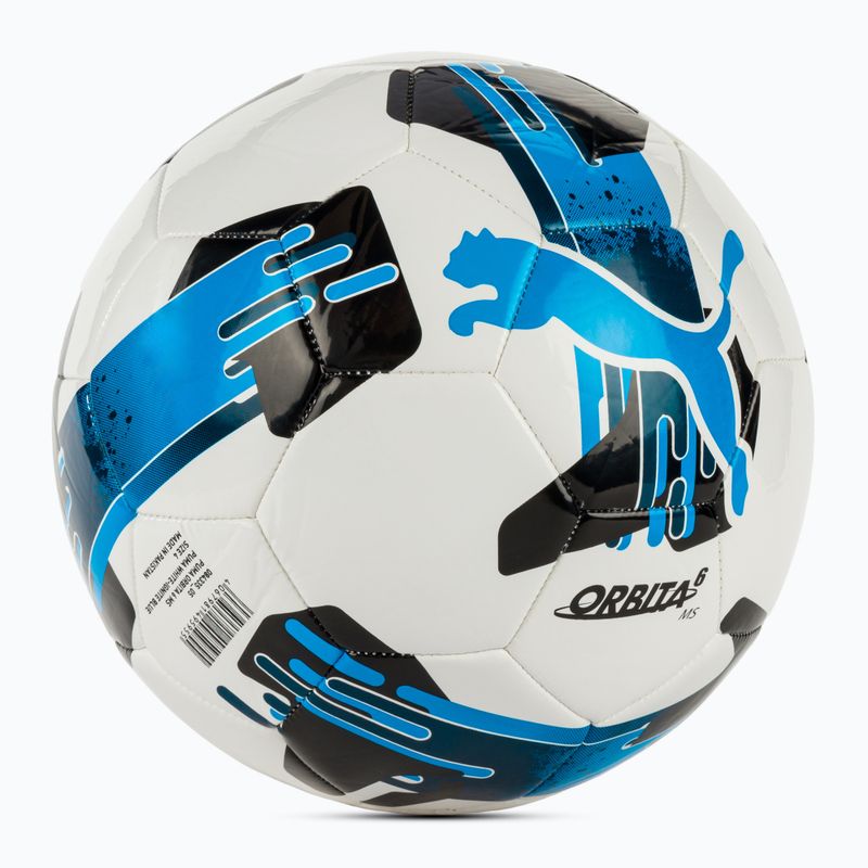 Minge de fotbal PUMA Orbita 6 MS puma white/ignite blue mărimea 4 2