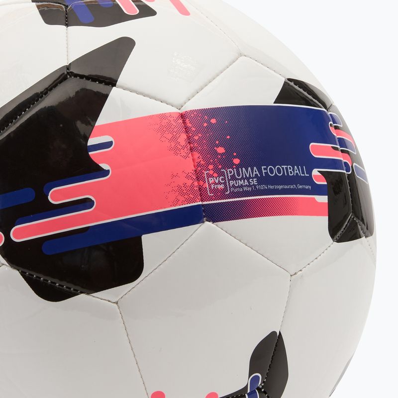 Minge de fotbal PUMA Orbita 6 MS puma white/lapis lazuli/sunset glow mărimea 5 3