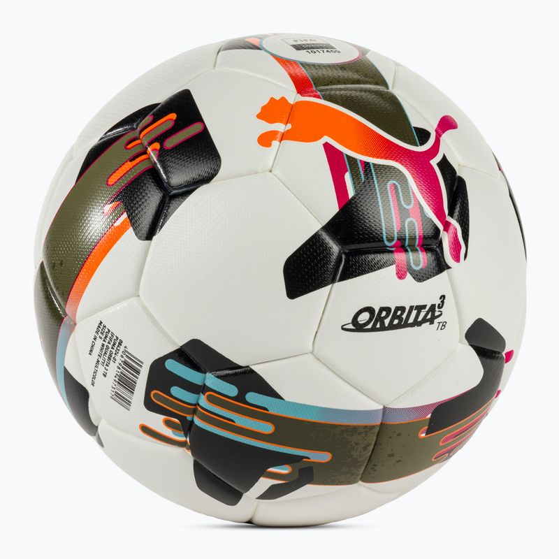 Minge de fotbal PUMA Orbita 3 TB FIFA Quality puma white/multicolor mărimea 5 2