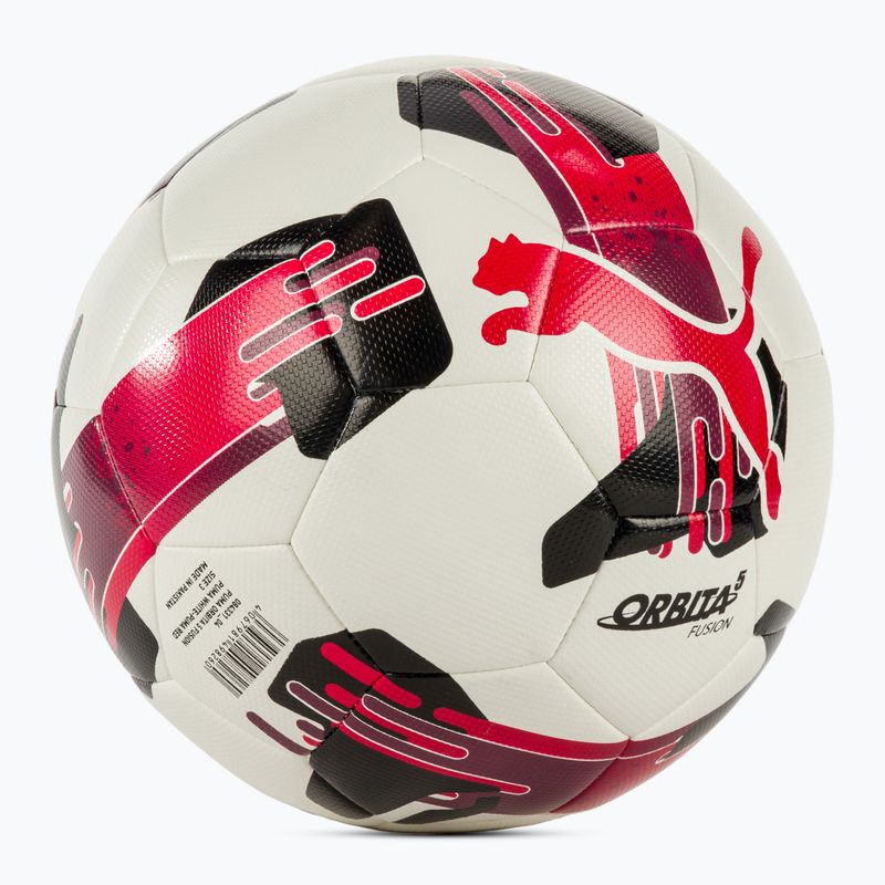 Minge de fotbal PUMA Orbita 5 Fusion puma white/puma red mărimea 3 2