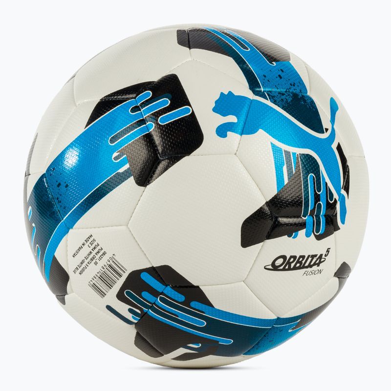 Minge de fotbal PUMA Orbita 5 Fusion puma white/ingite blue mărimea 3 2