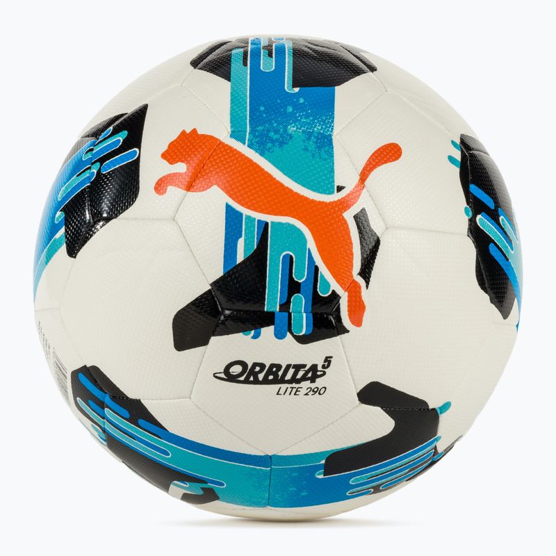 Minge de fotbal PUMA Orbita 5 Fusion Lite puma white/multicolor mărimea 3