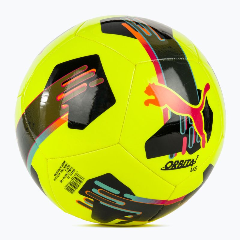 Minge de fotbal PUMA Orbita 7 MS lemon tonic/multicolor mărimea 4 2