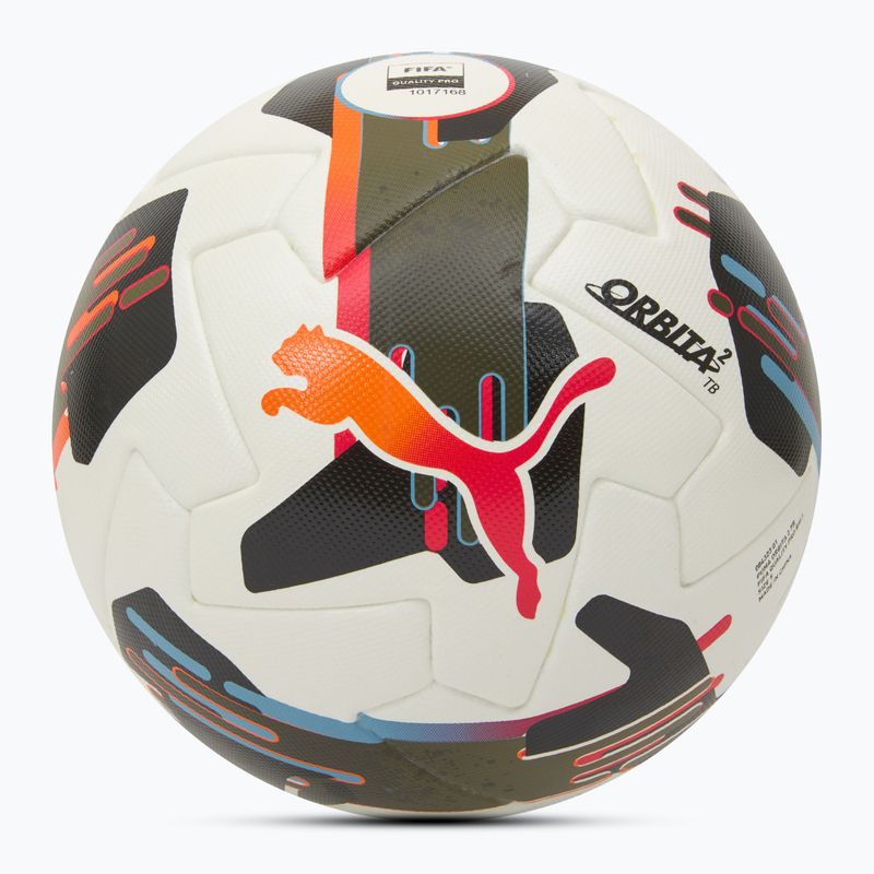 Minge de fotbal PUMA Orbita 2 TB FIFA Quality Pro puma white/multicolor mărimea 5