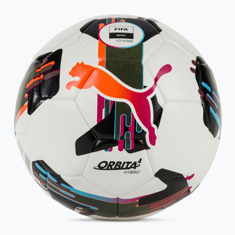 Minge de fotbal PUMA Orbita 4 HYB FIFA Basic puma white/multicolor mărimea 4