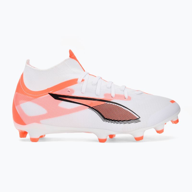 Încălțăminte de fotbal pentru bărbați PUMA Ultra 5 Match+ FG/AG puma white/puma black/glowing red 2