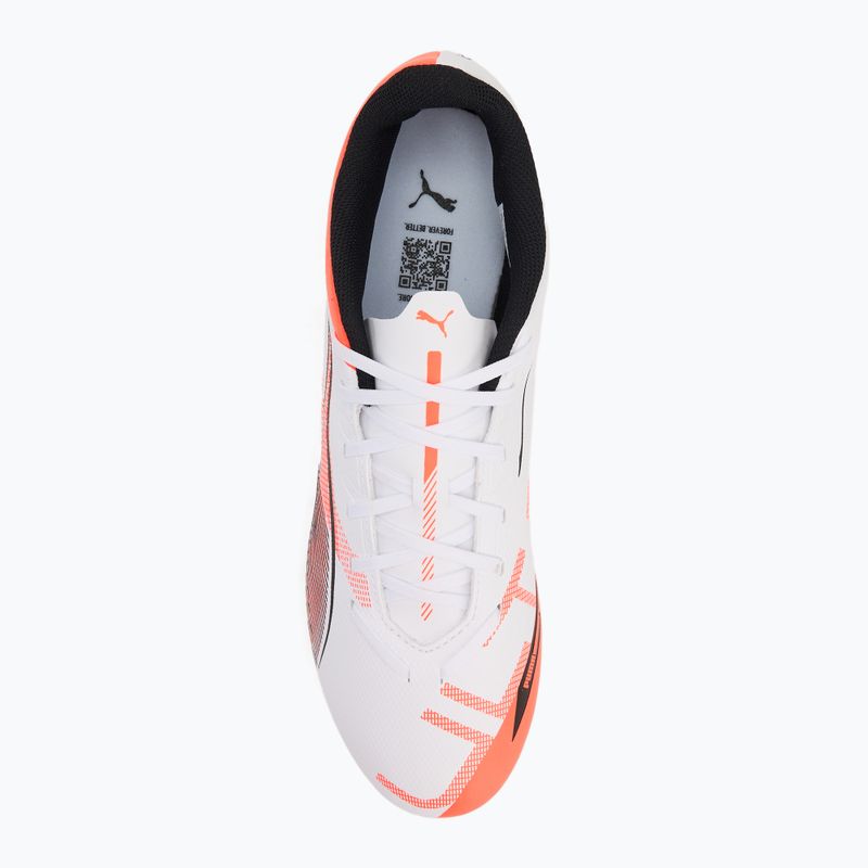 Încălțăminte de fotbal PUMA Ultra 5 Play FG/AG puma white/puma black/glowing red 5