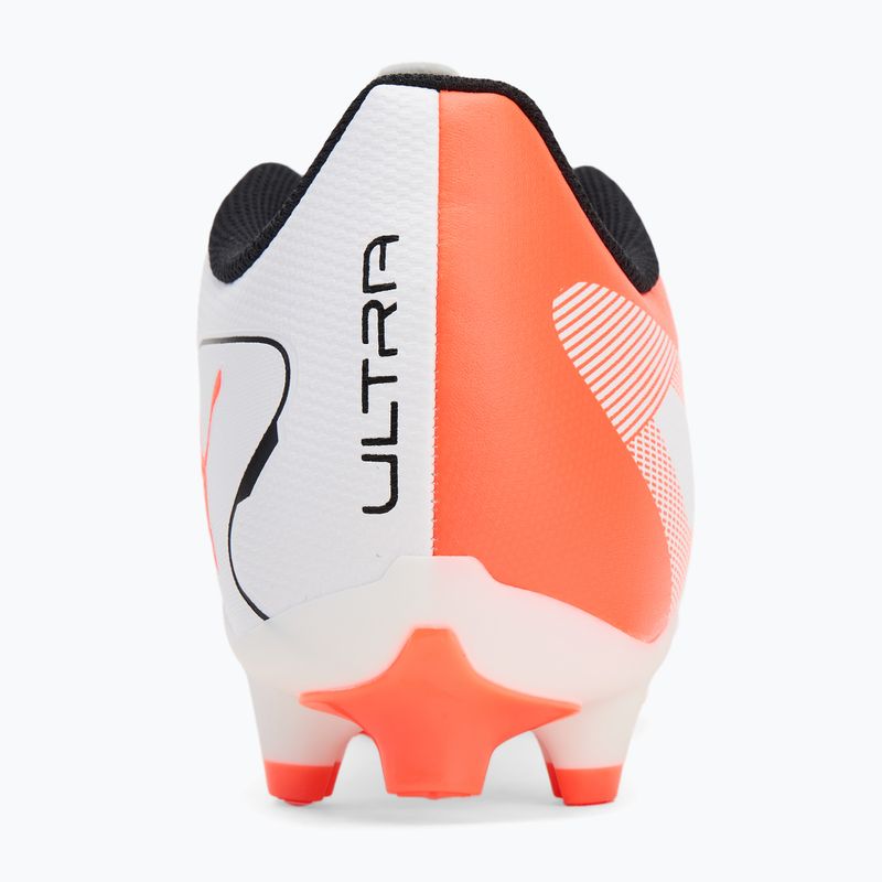 Încălțăminte de fotbal PUMA Ultra 5 Play FG/AG puma white/puma black/glowing red 6