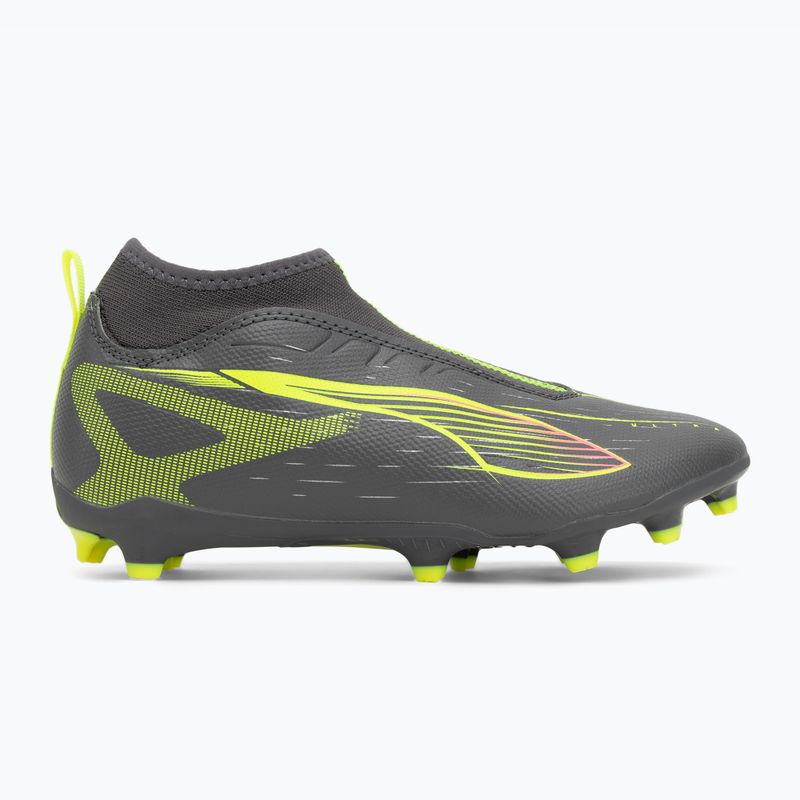 Încălțăminte de fotbal pentru copii  PUMA Ultra 5 Match+ LL FG/AG Jr matte aged silver/yellow alert/puma aged silver 2