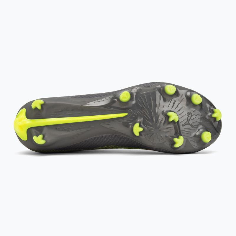 Încălțăminte de fotbal pentru bărbați PUMA Ultra 5 Match+ FG/AG matte aged silver/yellow alert/puma aged silver 4