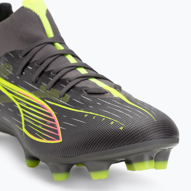Încălțăminte de fotbal pentru bărbați PUMA Ultra 5 Match+ FG/AG matte aged silver/yellow alert/puma aged silver 7