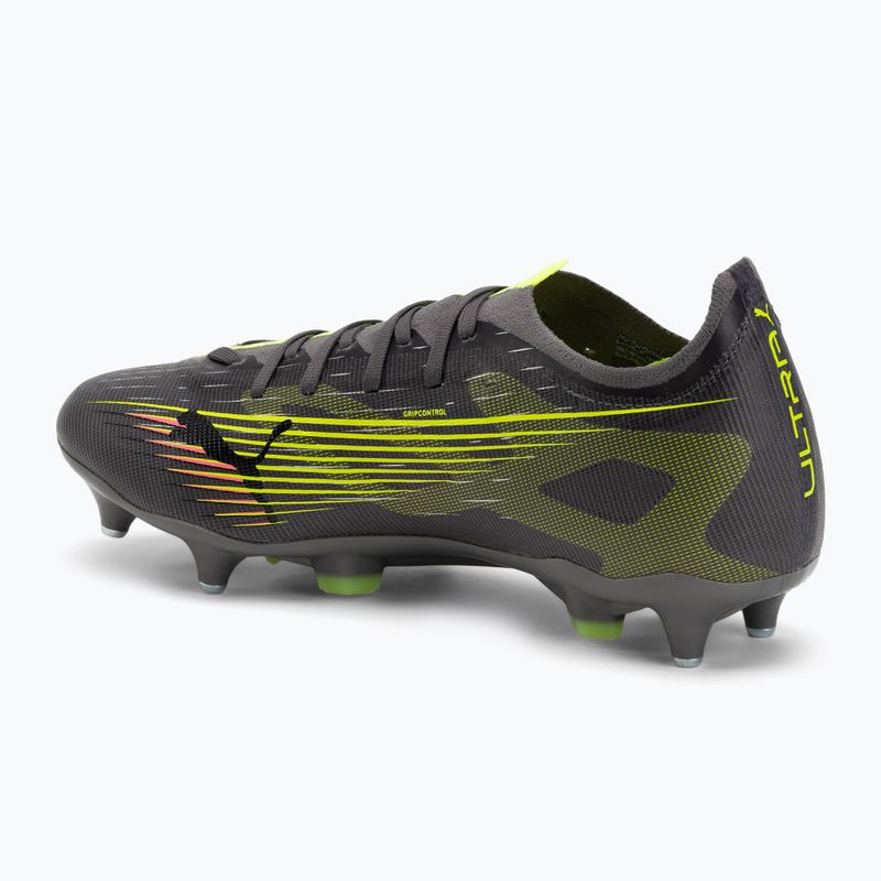 Încălțăminte de fotbal pentru bărbați PUMA Ultra 5 Match MxSG matte aged/yellow alert/puma aged silver 3