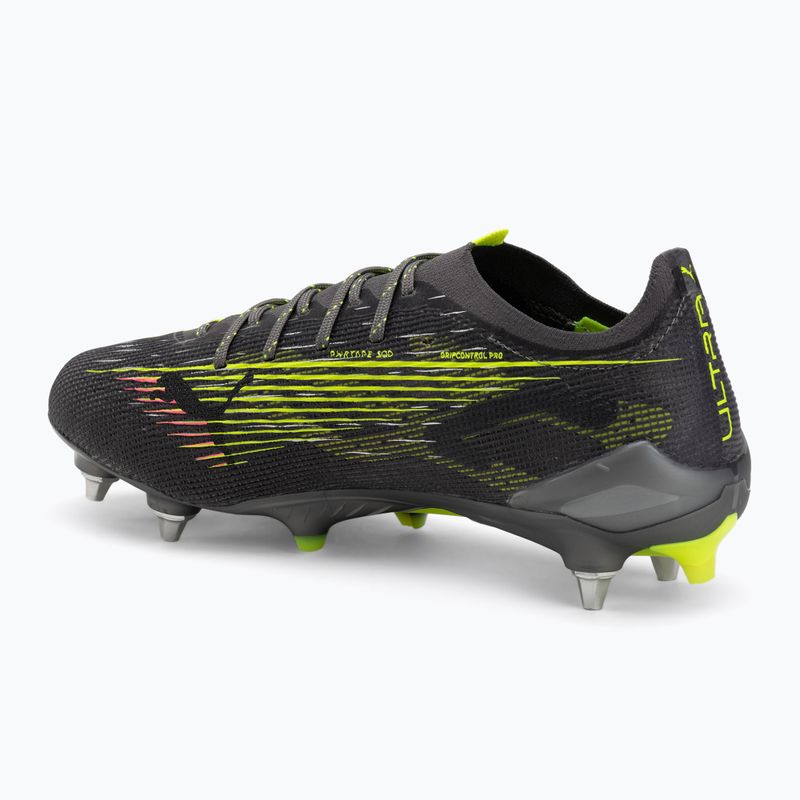 Încălțăminte de fotbal pentru bărbați  PUMA Ultra 5 Ultimate MxSG matte aged silver/yellow alert/sun struck 3