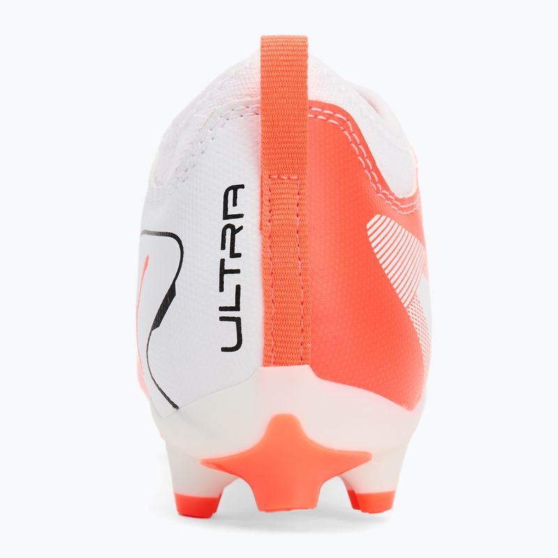 Încălțăminte de fotbal pentru copii PUMA Ultra 5 Match FG/AG Jr puma white/puma black/glowing red 6