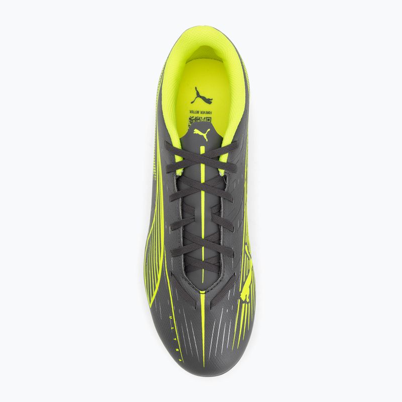 Încălțăminte de fotbal PUMA Ultra 5 Play FG/AG matte aged silver/yellow alert/puma aged silver 5