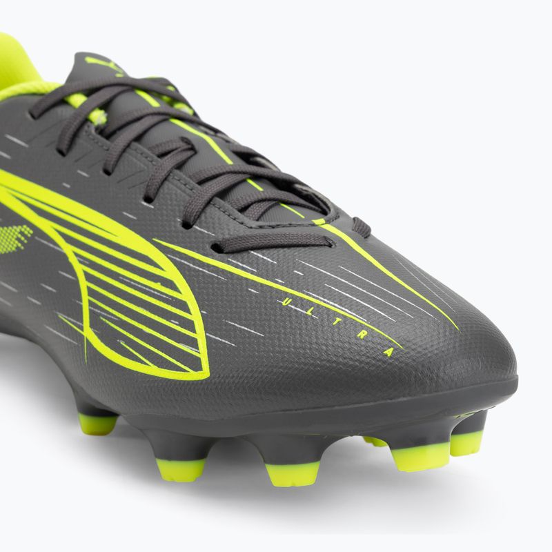 Încălțăminte de fotbal PUMA Ultra 5 Play FG/AG matte aged silver/yellow alert/puma aged silver 7