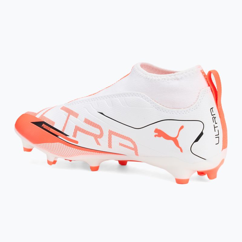 Încălțăminte de fotbal pentru copii  PUMA Ultra 5 Match+ LL FG/AG Jr puma white/puma black/glowing red 3