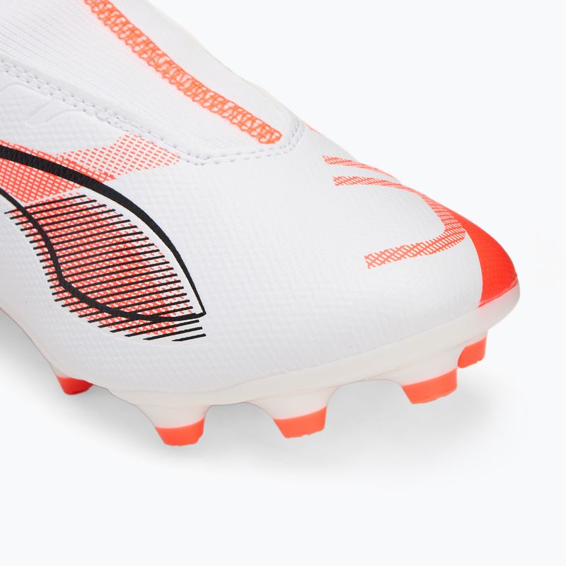 Încălțăminte de fotbal pentru copii  PUMA Ultra 5 Match+ LL FG/AG Jr puma white/puma black/glowing red 7