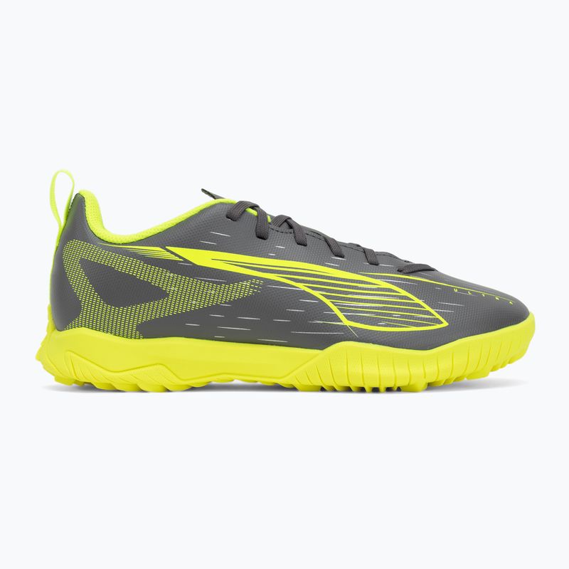 Încălțăminte de fotbal pentru copii PUMA Ultra 5 Play TT Jr matte aged silver/yellow alert/puma aged silver 2