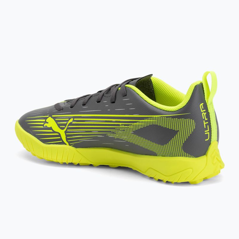 Încălțăminte de fotbal pentru copii PUMA Ultra 5 Play TT Jr matte aged silver/yellow alert/puma aged silver 3