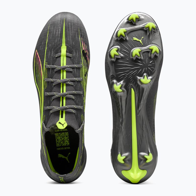 Încălțăminte de fotbal pentru bărbați  PUMA Ultra 5 Ultimate FG matte aged silver/yellow alert/sun struck 3