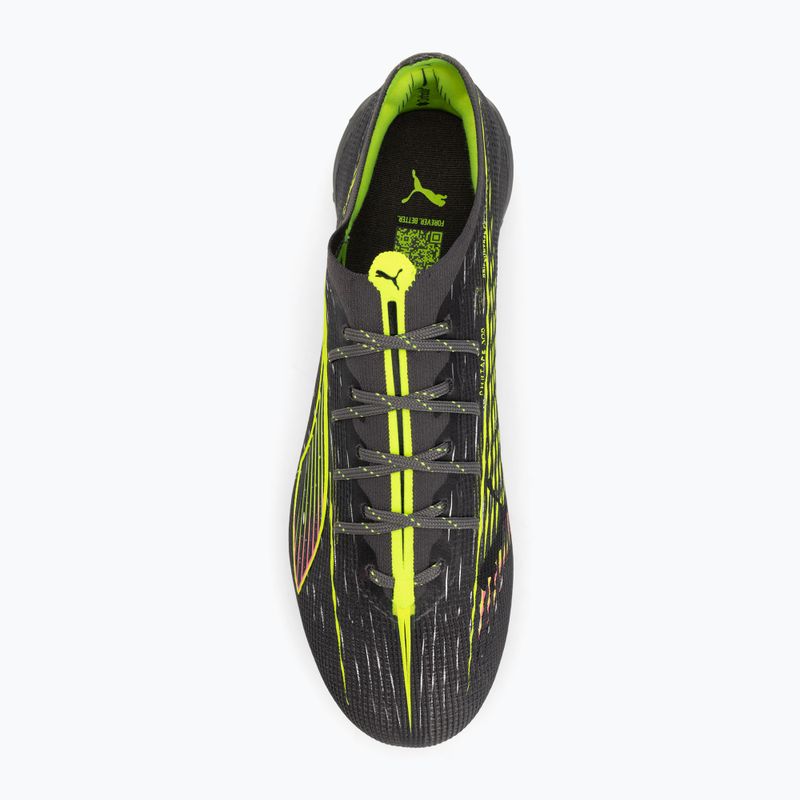 Încălțăminte de fotbal pentru bărbați PUMA Ultra 5 Ultimate FG matte aged silver/yellow alert/sun struck 5