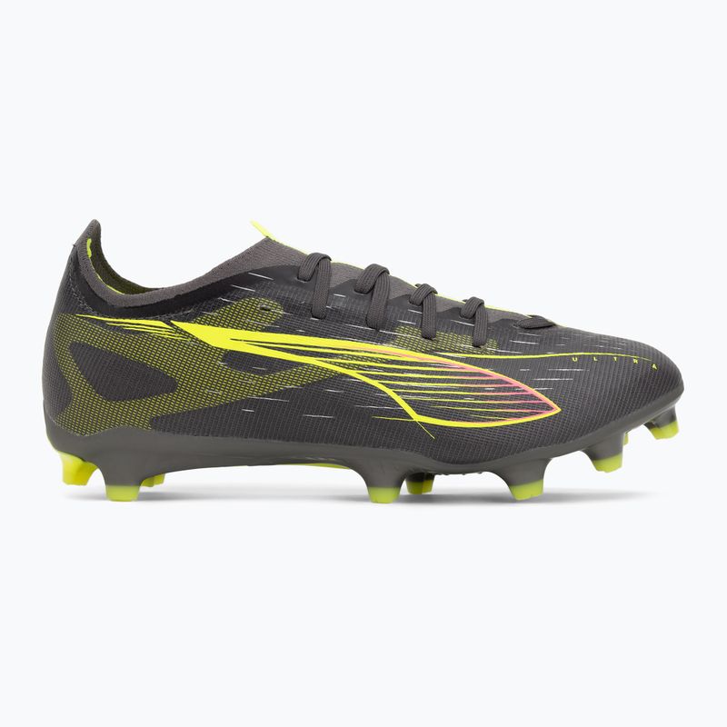 Încălțăminte de fotbal pentru bărbați PUMA Ultra 5 Match FG/AG matte aged silver/yellow alert/puma aged silver 2