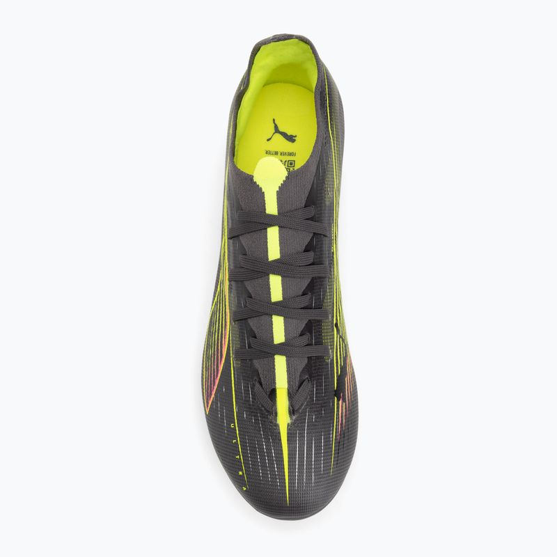 Încălțăminte de fotbal pentru bărbați PUMA Ultra 5 Match FG/AG matte aged silver/yellow alert/puma aged silver 5