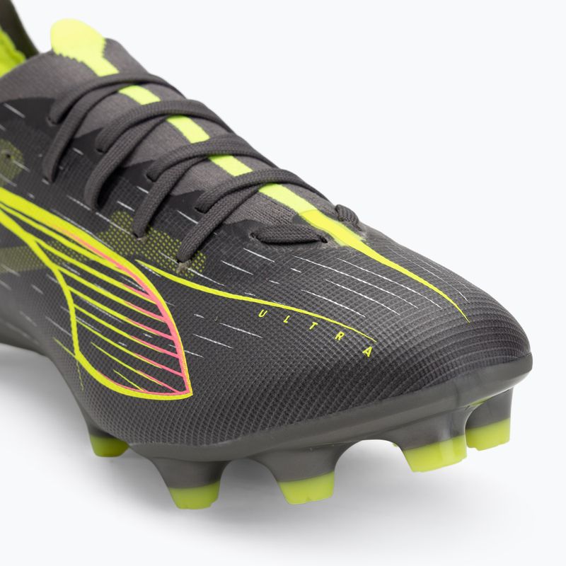 Încălțăminte de fotbal pentru bărbați PUMA Ultra 5 Match FG/AG matte aged silver/yellow alert/puma aged silver 7