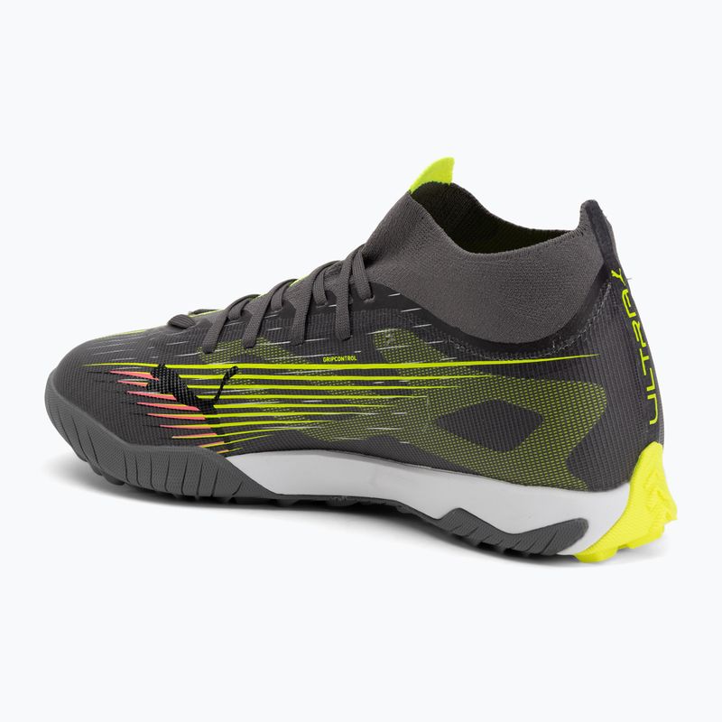 Încălțăminte de fotbal PUMA Ultra 5 Match+ TT matte aged silver/yellow alert/puma aged silver 3