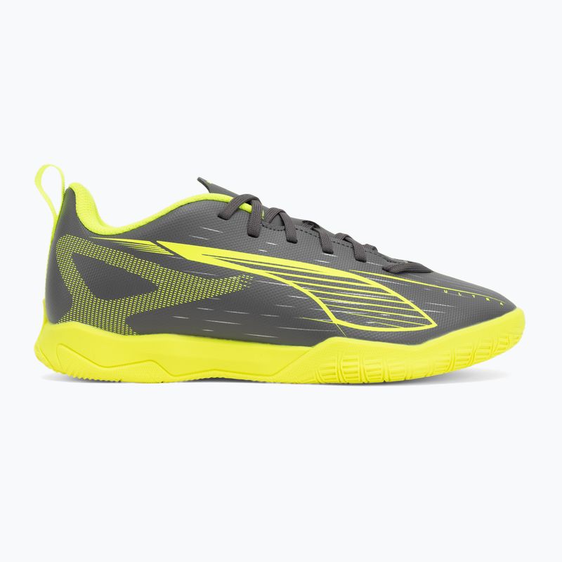 Încălțăminte de fotbal pentru copii PUMA Ultra 5 Play IT Jr matte aged silver/yellow alert/puma aged silver 2