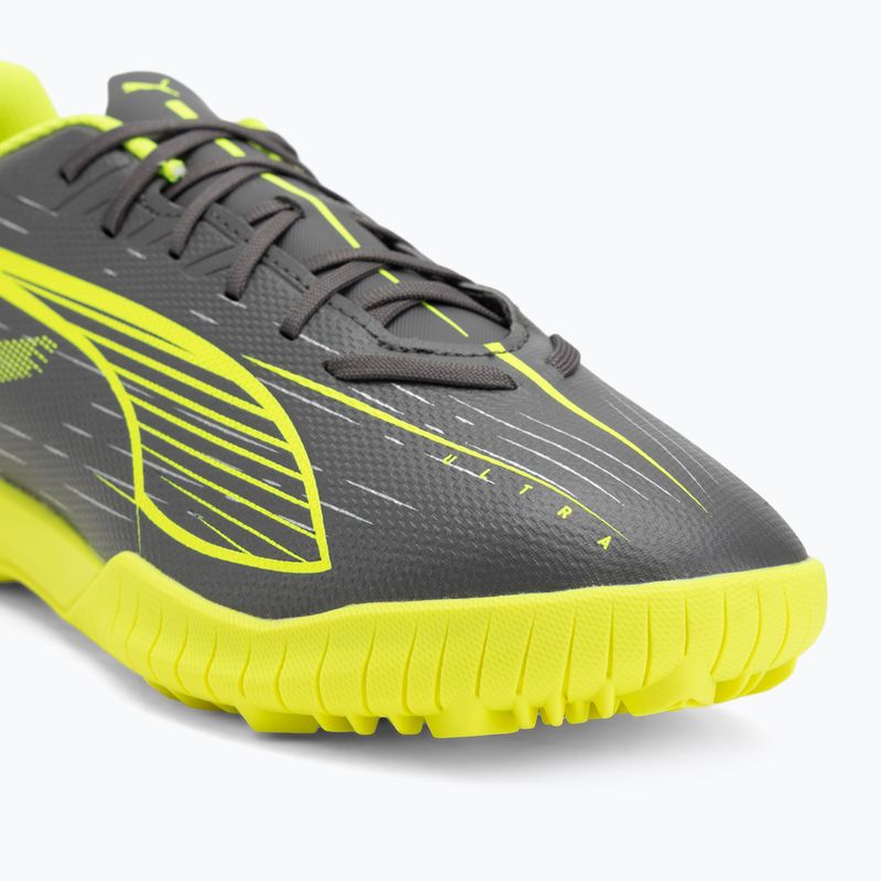 Încălțăminte de fotbal pentru bărbați PUMA Ultra 5 Play TT matte aged silver/yellow alert/puma aged silver 7