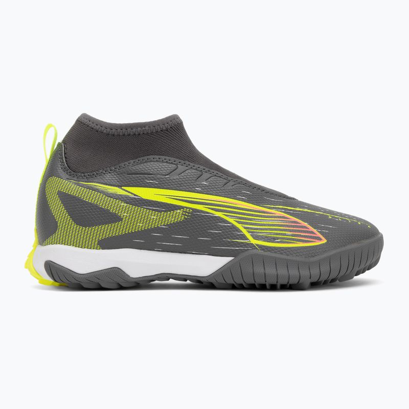 Încălțăminte de fotbal pentru copii  PUMA Ultra 5 Match+ LL TT + Mid Jr matte aged silver/yellow alert/puma aged silver 2